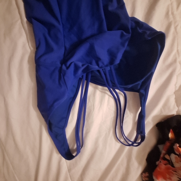 White Birch Royal Blue Women's One-Piece Swimsuit - Picture 5 of 6